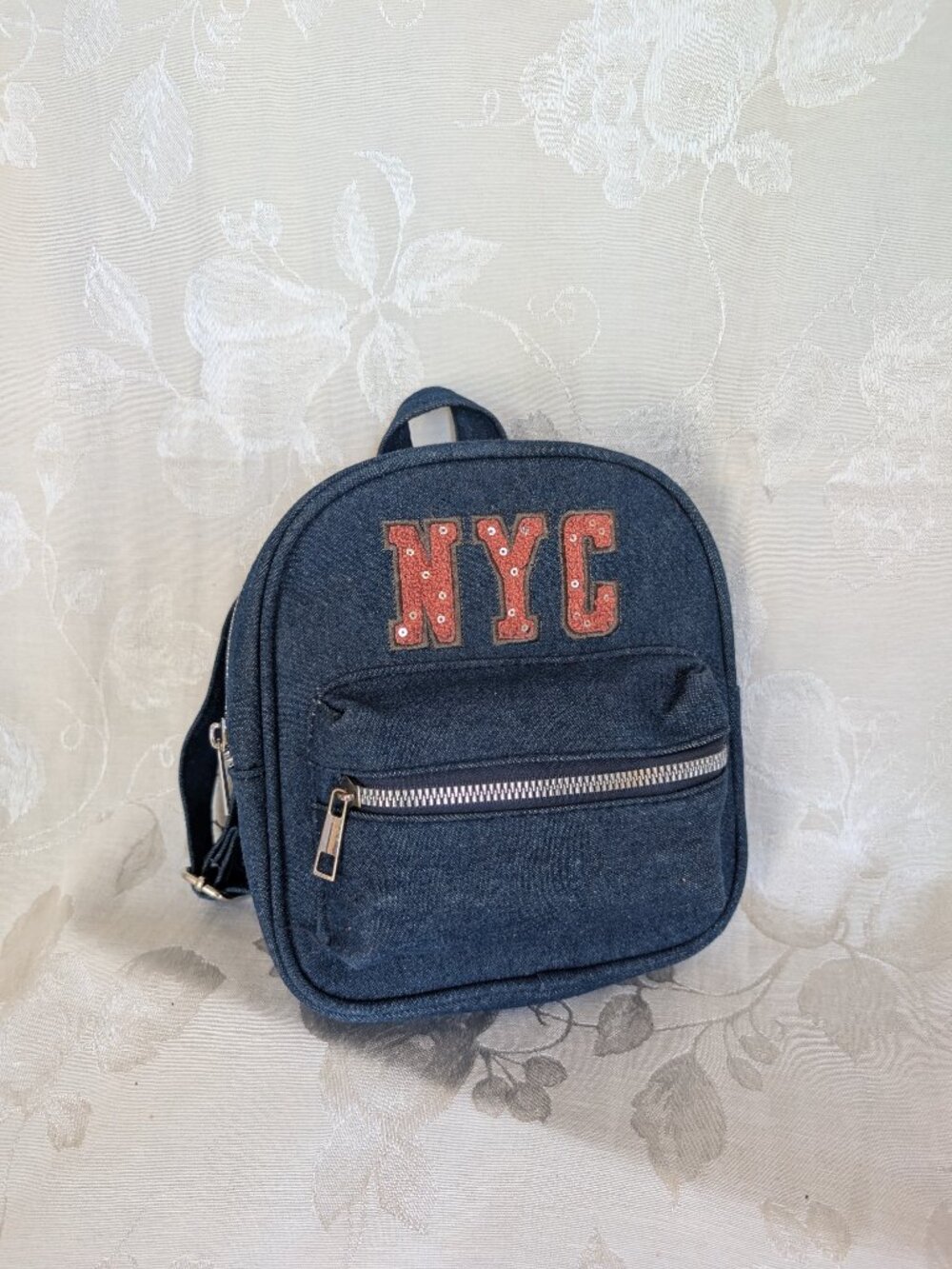 NYC Denim Mini Backpack - Picture 8 of 10